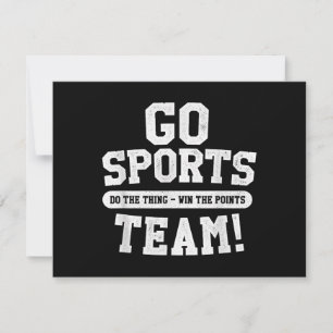 Convite Vai para a equipe de esportes! Esportes Engraçados