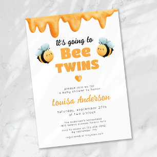 Convite Vai para o Chá de fraldas dos Bee Twins