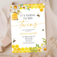Vai ser o Chá de fraldas Floral de Colmeia de Bee 