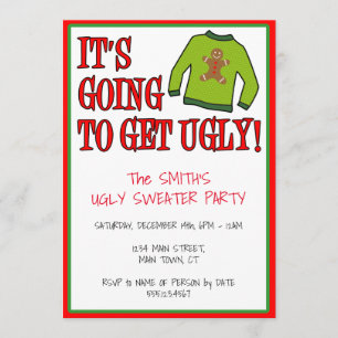 Convite Vai ter o Natal do Sweater Feio