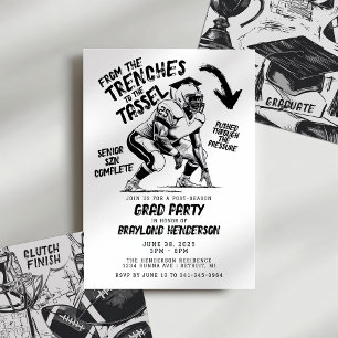 Convite Valas para a Festa de Graduação de Futebol do Line