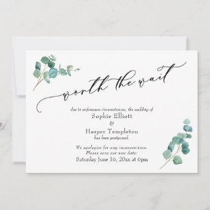 Convite Vale a pena esperar que Eucalyptus adiasse o cartã