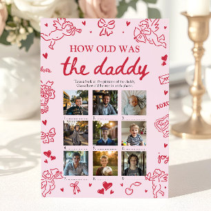 Convite Valentine Desenhado à Mão Quantos Anos Tinha o Pap