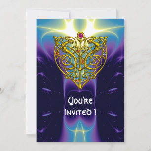 Convite VALENTINE HYPER azul roxo