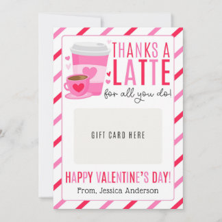 Convite Valentine Teacher Appreciation Gift Card Holder