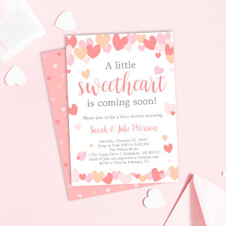 Convite Valentine's Baby Shower Invitation