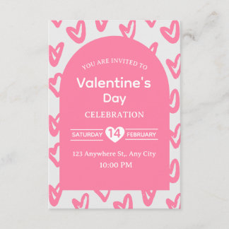 Convite Valentine's Day Invitation Card