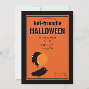 Convite Valor da Bargain do Festa de Halloween Amigável P