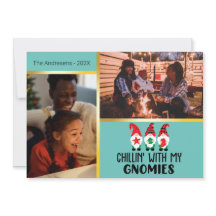 Valor do Modelo de Foto de Natal Chillin com Gnomo