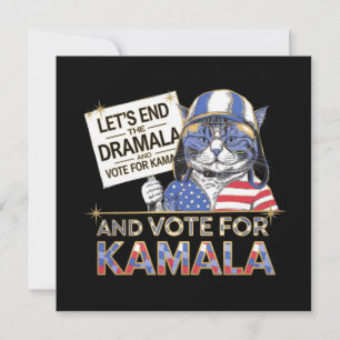 Convite Vamos acabar com o Dramala e votar em Kamala