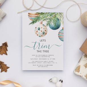 Convite Vamos Aparar a Árvore   Festa de Natal