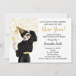 Convite Vamos beber para tocar no relâmpago do ano novo