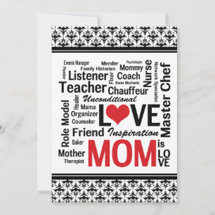 Convite Vamos Celebra a Mãe! Dia de as mães / Mãe Anive