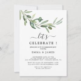 Convite "Vamos Celebrar" com Ramo de Oliveira Mode