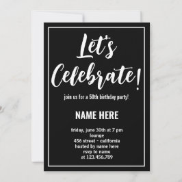 CONVITE VAMOS CELEBRAR FESTA DE ANIVERSÁRIO PERSONALIZADA