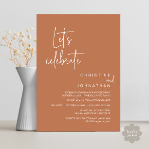 Convite Vamos Celebrar, Jantar de Festa de Casamento às Es