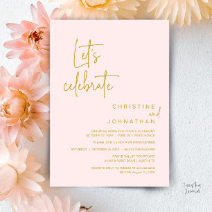 Convite Vamos Celebrar, Jantar de Festa de Casamento às Pr