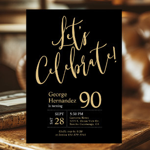 Convite Vamos Celebrar o 90º Aniversário do Fotógrafo Blac