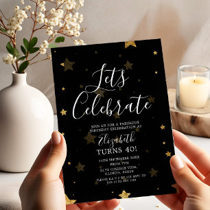 Convite Vamos Celebrar o Aniversário Convidar