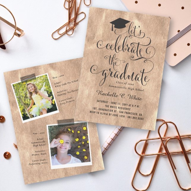 Convite Vamos Celebrar O Baile de Formatura Rose Gold da G (Criador carregado)