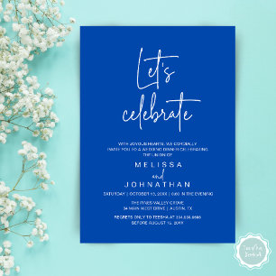 Convite Vamos Celebrar, Recepção de Casamento Intimo