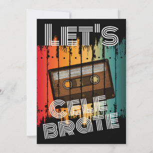 Convite Vamos Celebrar Reunião Escolar Fita Cassete 80"s