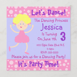 Convite Vamos Dance ~ Hora do Partido~Aniversário de cria