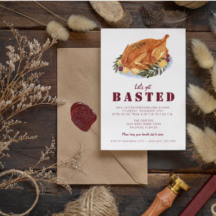 Convite Vamos de Ação de Amizade Obter Janto de Ação de Gr