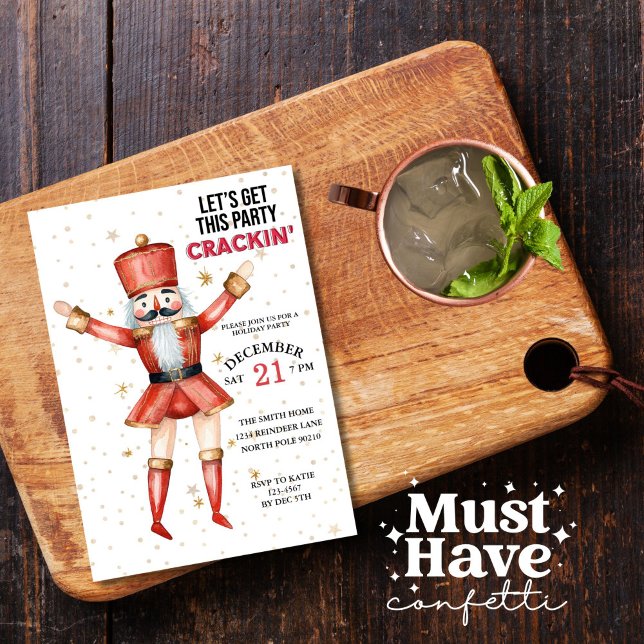 Convite Vamos de Noz-de-Natal Traga esta festa (Criador carregado)