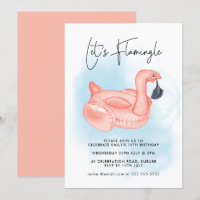 Vamos de piscina Flamingle Flamingo Teen Birthday
