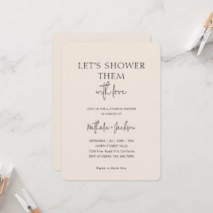 Convite Vamos Derramar Amor Neles Boho Shower Bridal