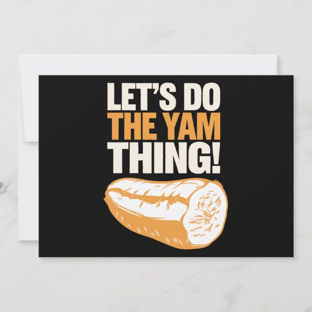 Convite Vamos Do Yam Thankspoudodododododododododododododo (Frente)