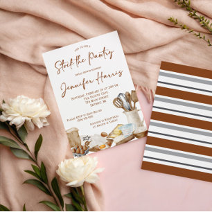 Convite Vamos estoque do Chá de panela de Tema da Cozinha 