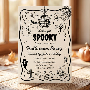 Convite Vamos Fazer uma Festa de Halloween Espetacularment