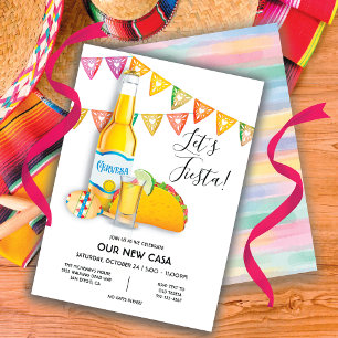 Convite Vamos Festa Cerveja tequila taco Nova Casa