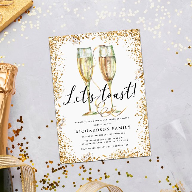 Convite Vamos Festa de Ano Novo (Criador carregado)