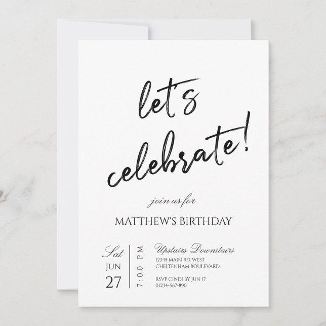 Convite Vamos Festa de Celebração (Frente)