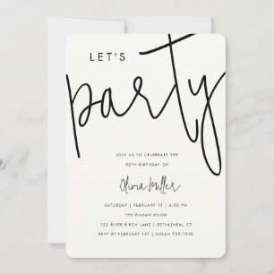 Convite Vamos Festejar Celebração de Aniversário