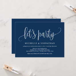 Convite Vamos Festejar, Celebração de Casamento às Escuras
