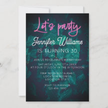 Vamos festejar com rosa neon quente, folhagem e sc