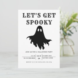 Convite Vamos Ficar Assustadoramente Chic Festa de Hallowe