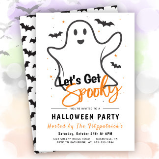 Convite Vamos Ficar Assustadores Festa de Halloween