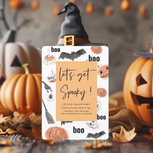 Convite Vamos ficar Assustadores Festa de Halloween