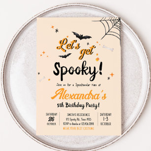 Convite Vamos Ficar Com Festa de aniversário De Halloween