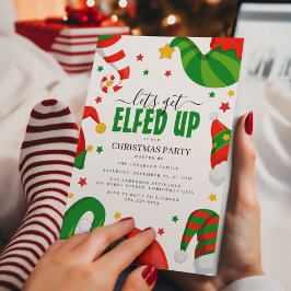 Convite Vamos Ficar Elfos | Festa de Natal