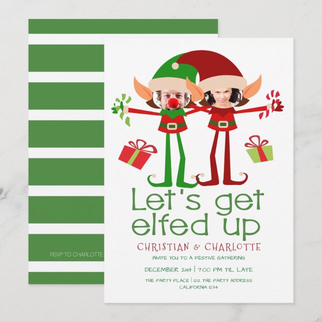 Convite Vamos Ficar Enterrados Na Festa De Natal Personali (Frente/Verso)