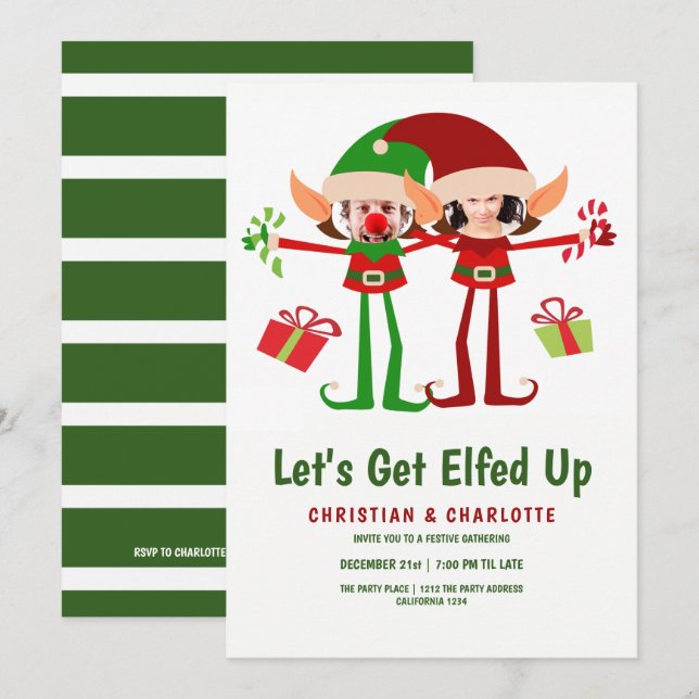 Convite Vamos Ficar Enterrados Na Festa De Natal Personali (Frente/Verso)