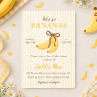 Vamos Ficar Loucos de Banana Chuveiro de Bebê Amar