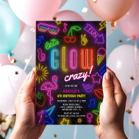 Vamos Ficar LOUCOS' Neon brilha no escuro Aniversá