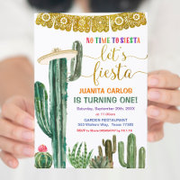 Vamos Fiesta Floral Cactus Succulent Aniversário